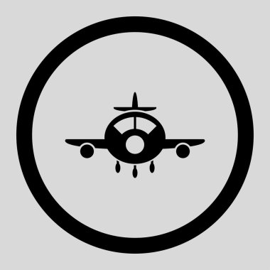 Havacılık daire içinde vektör simgesi