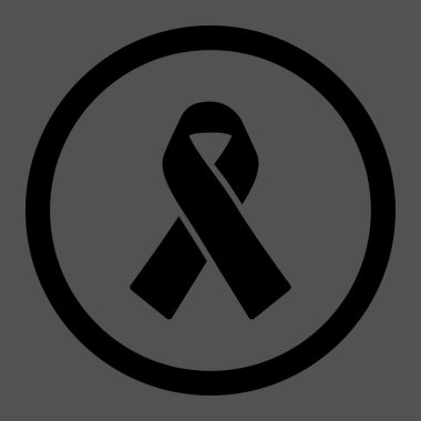 Dayanışma kurdele daire içinde vektör simgesi