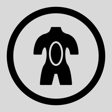 Anatomi yuvarlak vektör simgesi