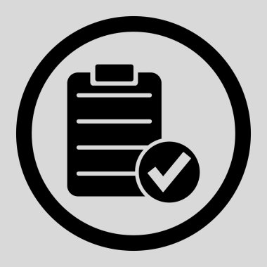 Apply Form Circled Vector Icon