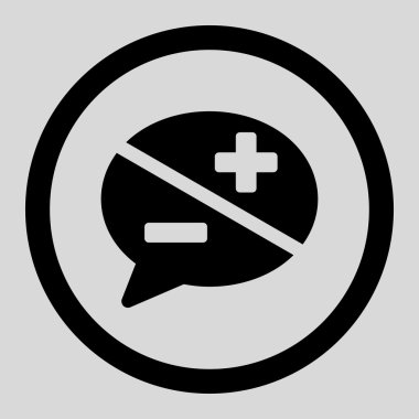 Bağımsız değişkenler yuvarlak vektör simgesi