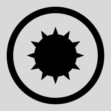 Bakteri yuvarlak vektör simgesi