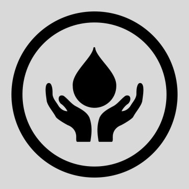 Blood Donation Circled Vector Icon