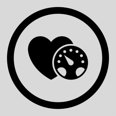 Tansiyon ölçer vektör simgesi daire