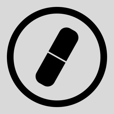 Tıp daire içinde vektör simgesi