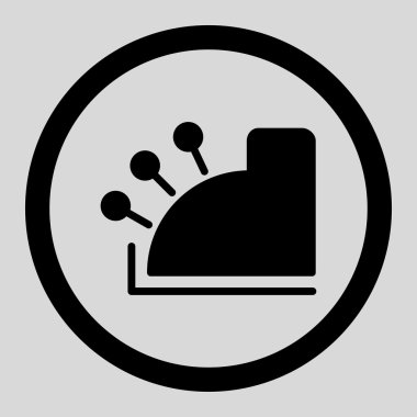 Para yuvarlak vektör simgesi