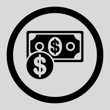 Nakit yuvarlak vektör simgesi