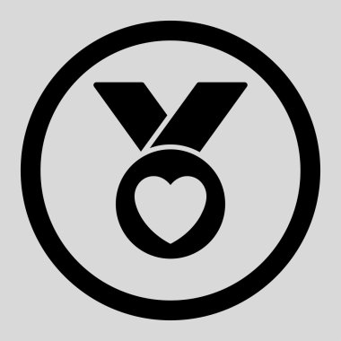 Sadaka madalya yuvarlak vektör simgesi