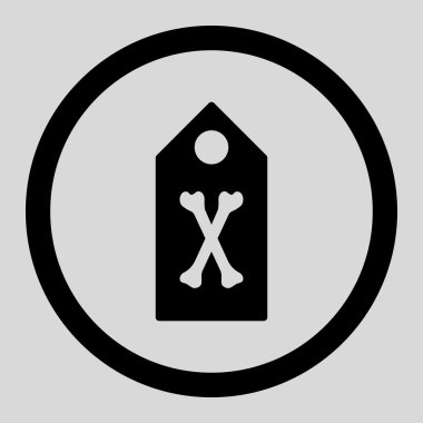 Dead Marker Circled Vector Icon