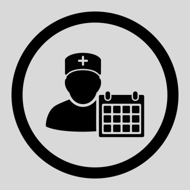 Doctor Appointment Circled Vector Icon