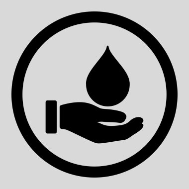 Donate Blood Circled Vector Icon
