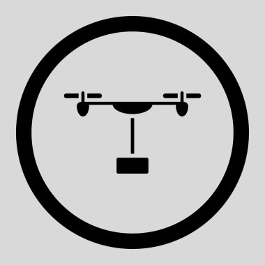 Drone Delivery Rounded Vector Icon