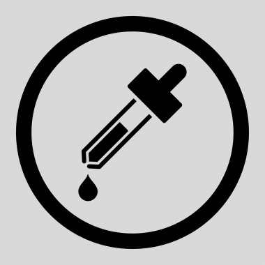 Dropper Circled Vector Icon