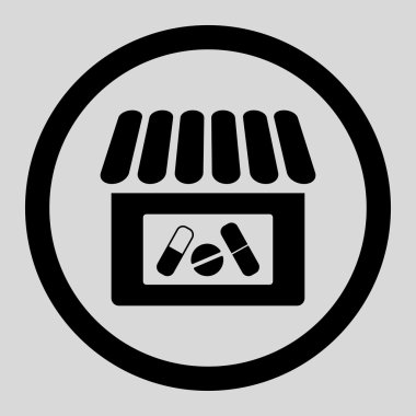 Klinik daire içinde vektör simgesi