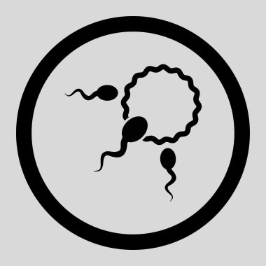 Fertilizasyon daire içinde vektör simgesi