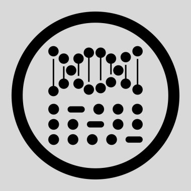 Genom kod daire içinde vektör simgesi