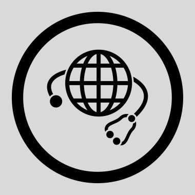 Genel tıp yuvarlak vektör simgesi