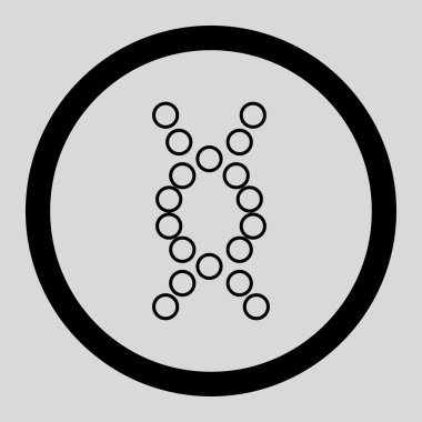 Genom yuvarlak vektör simgesi