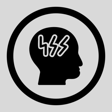 Head Sickness Rounded Vector Icon