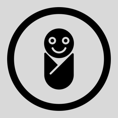 Bebek daire içinde vektör simgesi