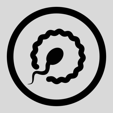 Döllenme daire içinde vektör simgesi