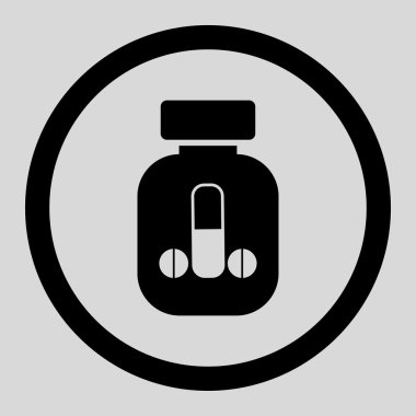 Adam tıp daire içinde vektör simgesi