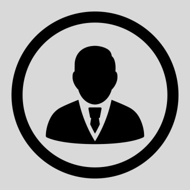 Yöneticisi daire içinde vektör simgesi