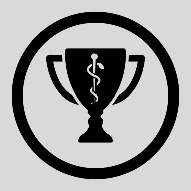 Medical Cup Circled Vector Icon