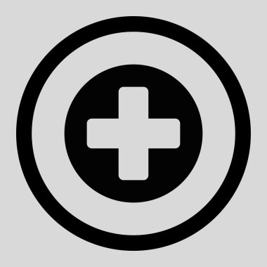 Tıp daire içinde vektör simgesi