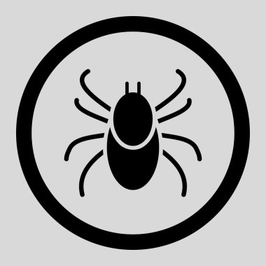 Mite daire içinde vektör simgesi