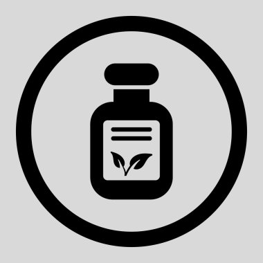 Natural Drugs Circled Vector Icon