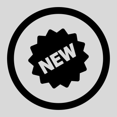 Yeni bir ses etiketi yuvarlak vektör simgesi