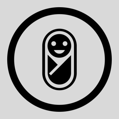 Newborn Circled Vector Icon