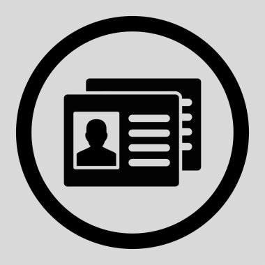 Client Accounts Circled Vector Icon