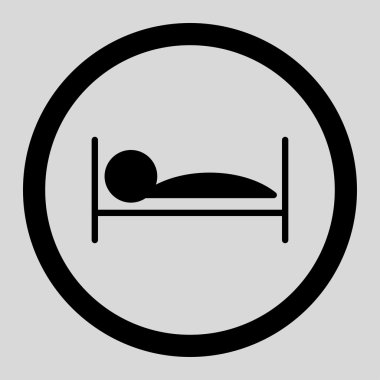 Sickness Bed Rounded Vector Icon
