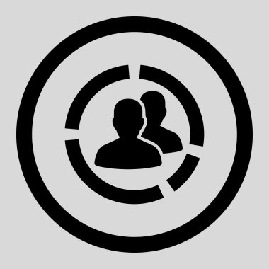 Patient Diagram Circled Vector Icon