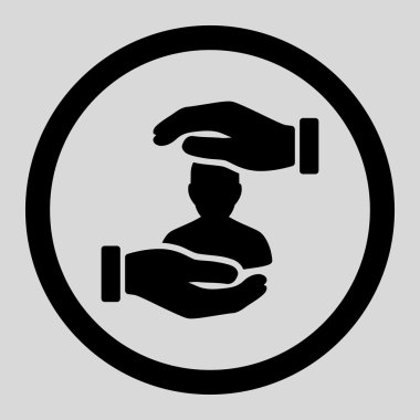 Sickness Insurance Rounded Vector Icon