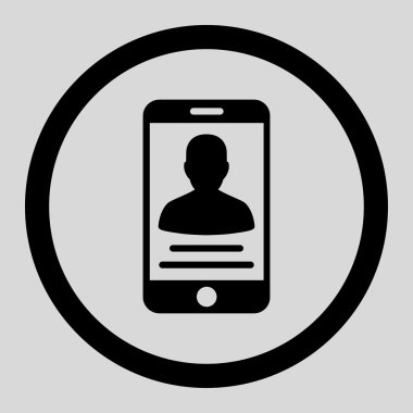 Sickness Mobile Account Circled Vector Icon