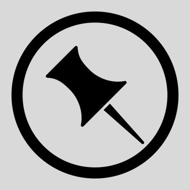 PIN daire içinde vektör simgesi