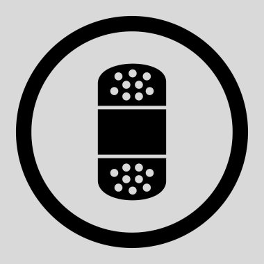 Yuvarlak vektör simge alçı