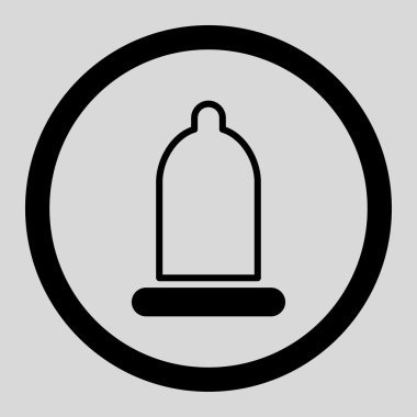 Koruyucu yuvarlak vektör simgesi