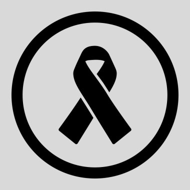 Dayanışma kurdele daire içinde vektör simgesi