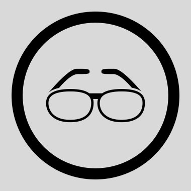 Spectacles Circled Vector Icon