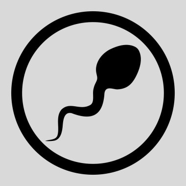 Mikroorganizma yuvarlak vektör simgesi