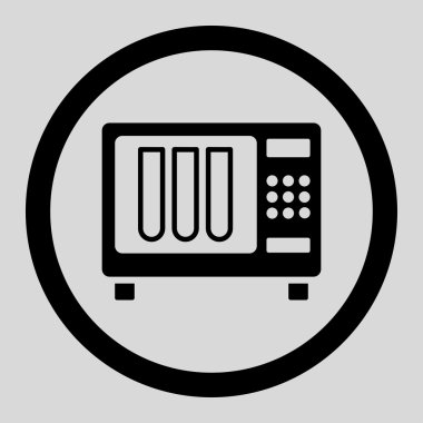 Sterilizatör yuvarlak vektör simgesi