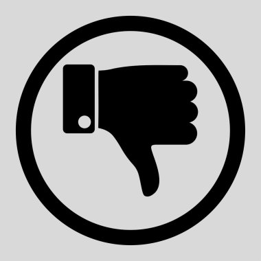 Daire içinde vektör simgesi parmak