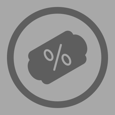 Etiket yuvarlak vektör simge indirim