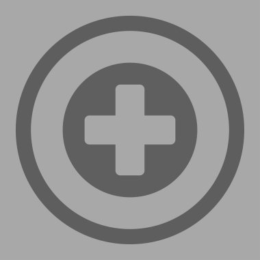 Tıp daire içinde vektör simgesi