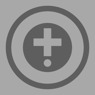 Eczane yuvarlak vektör simgesi