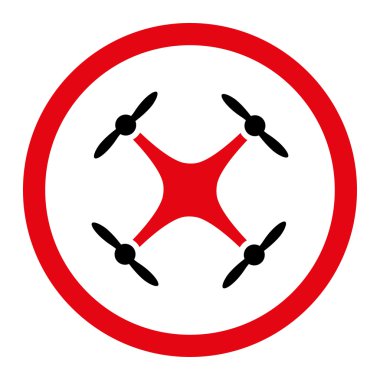 Drone Circled Vector Icon